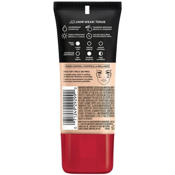 L'Oreal Infallible Pro-Matte Foundation Classic Ivory 101 - Picture 2 of 5